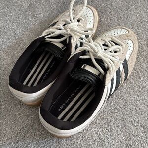 Adidas Black and White Striped Sneakers